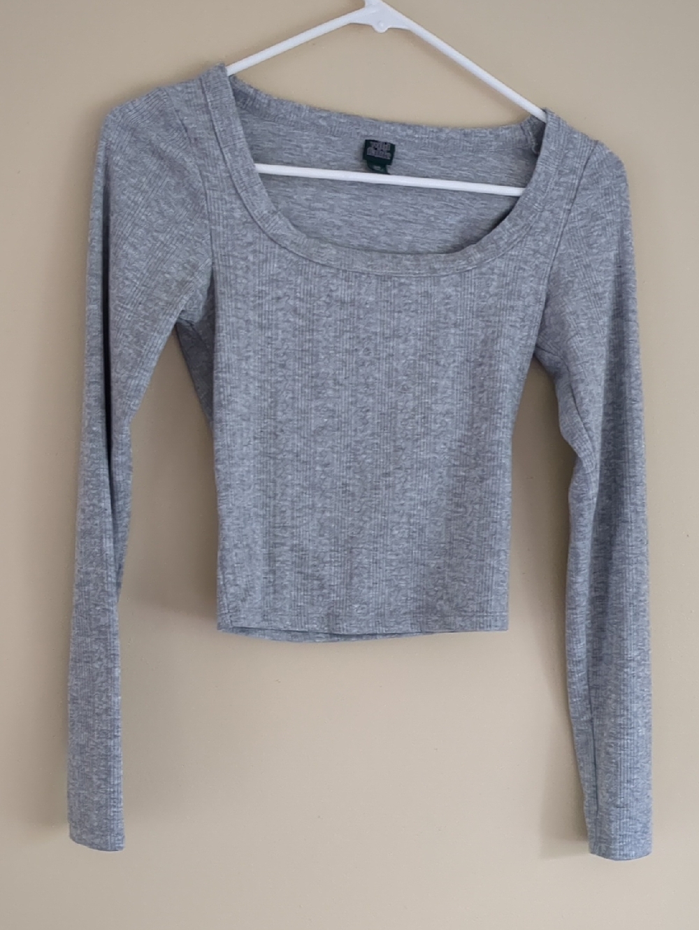 XXS Wild Fable Gray Long Sleeve Crop Top Soft Shirt